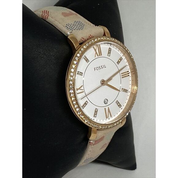 Fossil Jacqueline ES4291 Women's Leather Analog White Dial Quartz Watch XR566 - Picture 5 of 12